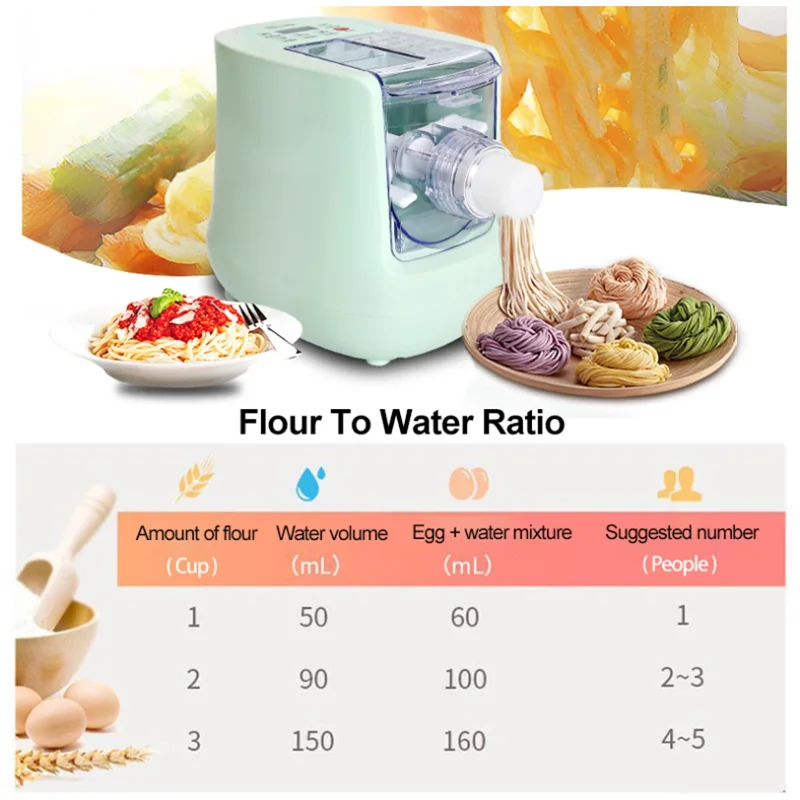 Noodles Maker Electric Pasta Maker Dumpling Press Dough Mixer Spaghetti Macaroni Maker Vegetable Noodles Machine 110V 220V