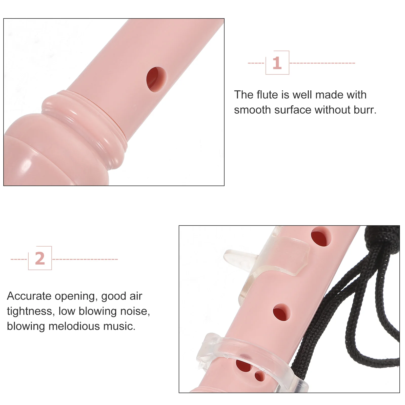 

Toy Clarinet Child Recorder Instrument Abs Flute for Beginners Recorders Children