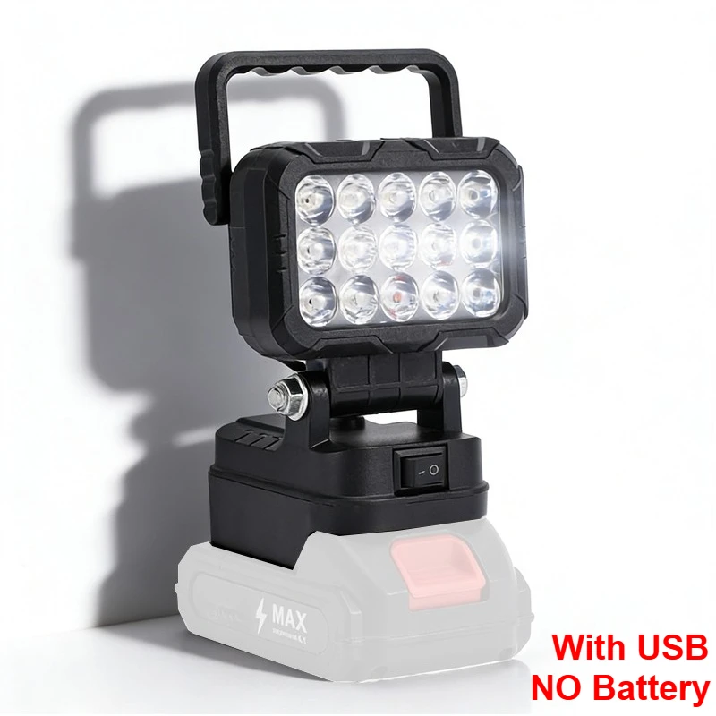 

Outdoor Spotlight Working Fishing Handheld Tool Light, With USB