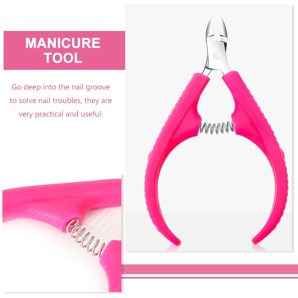 2 pçs manicure cutícula trimmer cortador de cutícula de aço inoxidável de alta qualidade para tratamento de remoção de pedicure da arte do prego