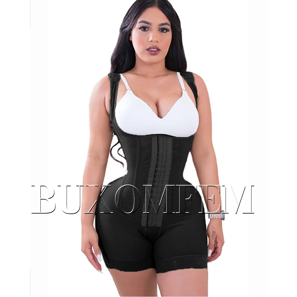 High Waisted Tummy Control Shapers Adjustable Slim Belt for Women Shaper with Shoulder Straps & Hook Eyes Body Shaper for Women