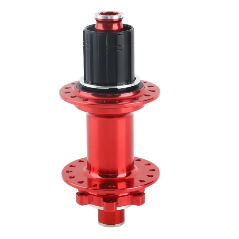 

32 Hole Mountain Bike Hub 4 Bearing 12x148mm CNC Cutting Process Bike Rear Hub For Replacement Red