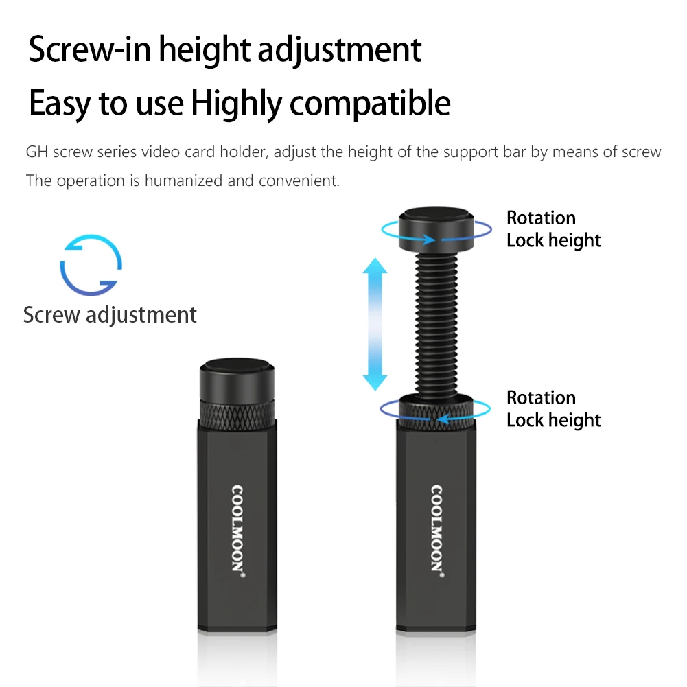 

COOLMOON Graphics Card GPU Holder Support Telescopic Video Card Sag Bracket Accessories