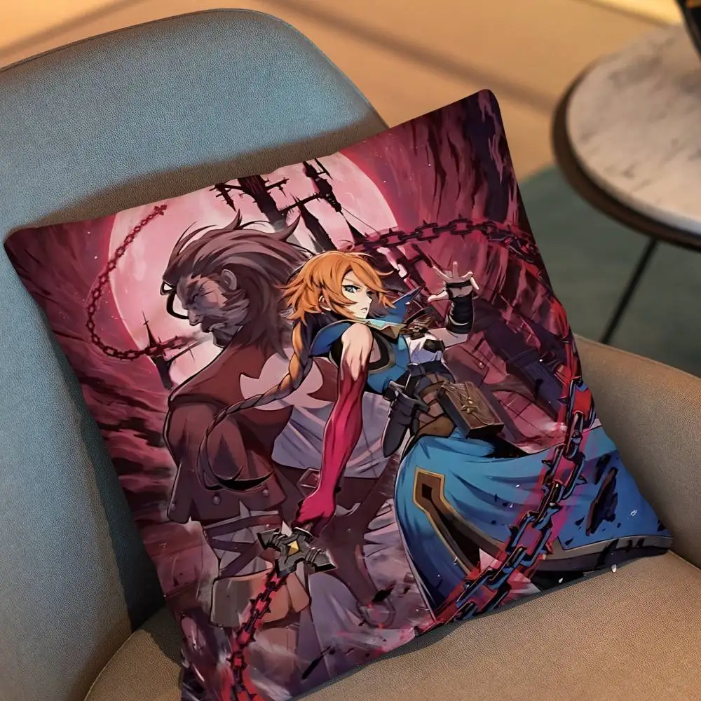 Olrox Alucard Rose Belmont Castlevania Pillow Case Square Double-Sided Printing Short Plush Sofa Cushion Cover Bedroom Bedside