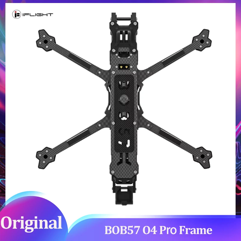 

IFlight BOB57 O4 Frame Kit with 6mm Arm for 5-inch and 7-inch Drones for Both Cinematic and Freestyle Flights FPV Parts