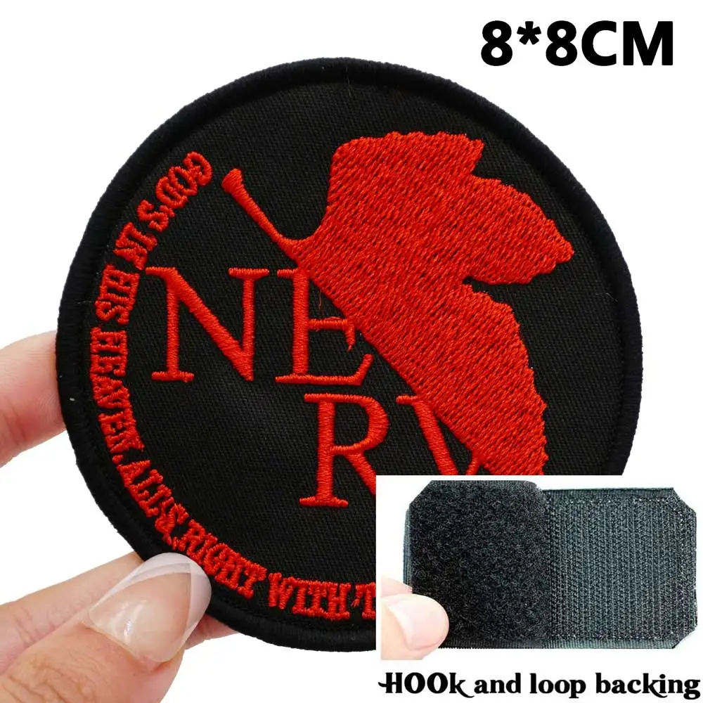 The New Century of Anime Embroidered Patches Applique Sewing Label punk biker Band Rock Clothes Badges with hook backing