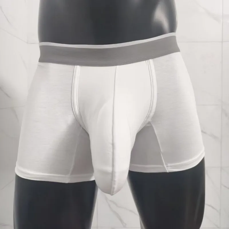Ultra Men Modal Ice Silk Boxer Briefs Big Pouch Extra Large Bulge Enhancing Breathables Coolings Lightweight Mens Boxers Panties