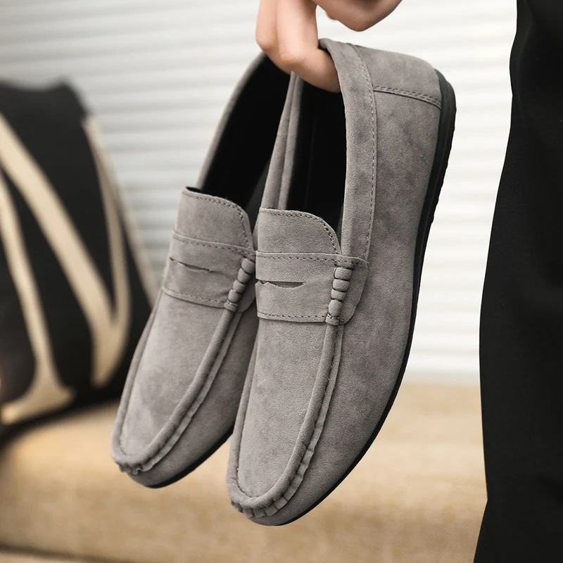 

YRZL Men's Flats Loafers Casual Shoes Summer Breathable Non Slip Lightweight Walking Sneakers Men Comfortable Driving Lazy Shoes