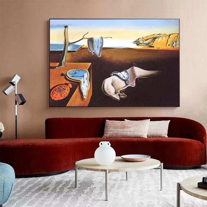 Surrealism Masterpiece Posters, Canvas Painting, Abstract, Aesthetic Wall Art for Corridor, Office, Living Room, Home Decoration