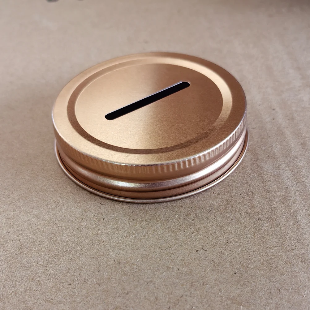 

Piggy Bank Lid Mason Can Sealing Canning Lids Practical Jar Coin Slot Covers Convenient Leakproof
