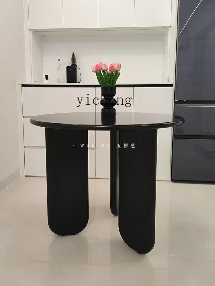 v9.7-Small Apartment Home Atmosphere Casual Table Round Dining Table Coffee Table