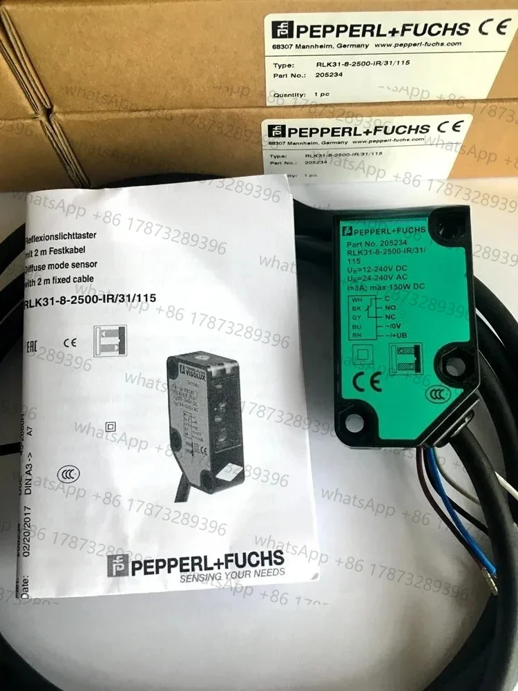 

RLK31-8-2500-IR/31/115 205234 P+F Photoelectric Switch Sensor 100% New Original