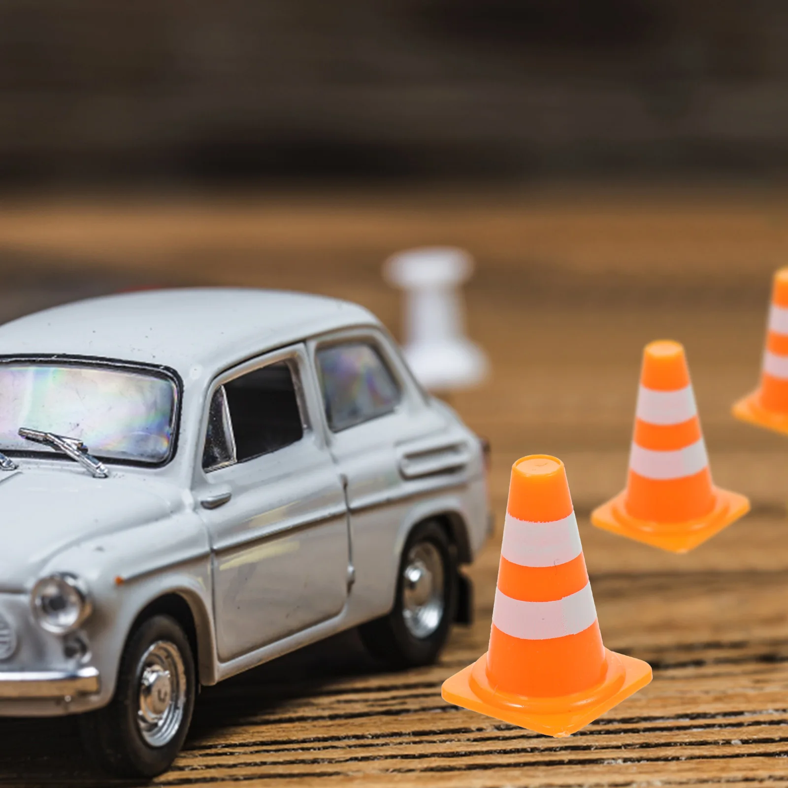 

30 Pcs Traffic Cognitive Toys Mini Cones Road Signs Educational Simulation Decorations Plastic Safety Child Play