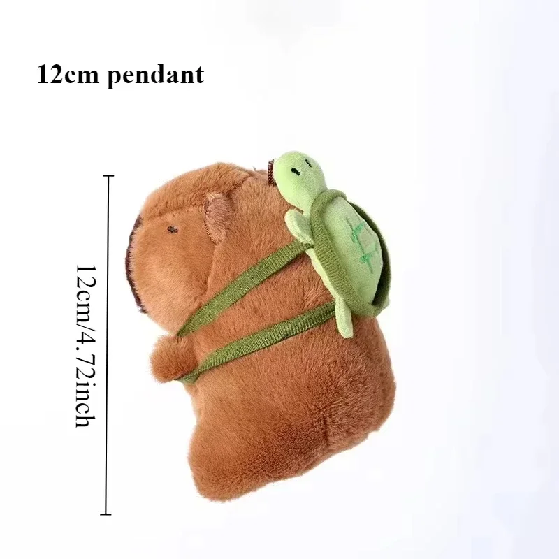 Capibara mochila bonito capivara bolsa de pelúcia moda plushie mochila kawaii animal mini push carteira feminina sacos presente