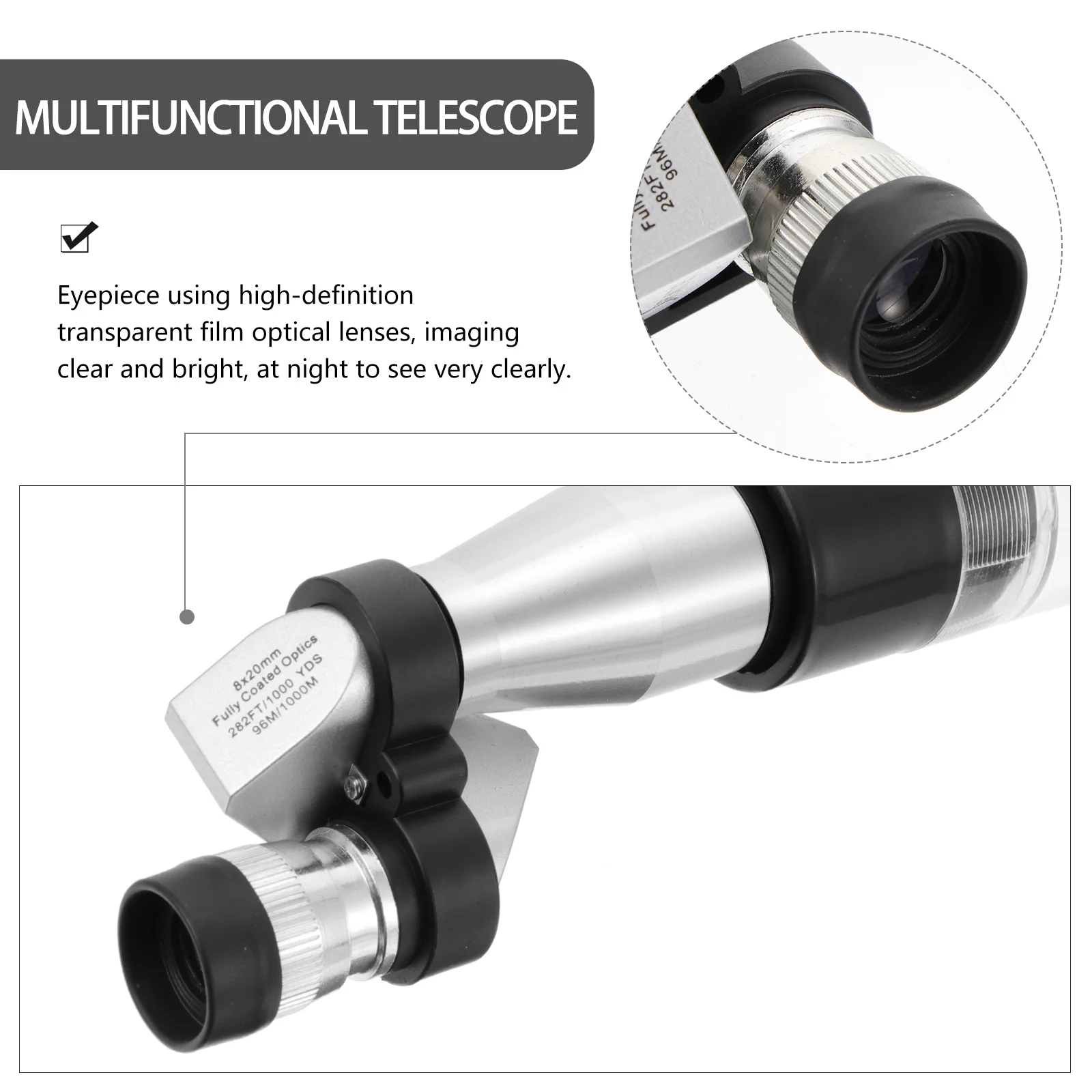 

Vision Magnifier Miniature Telescope Handheld Telescopes for Astronomy Beginner Beginners Reflector