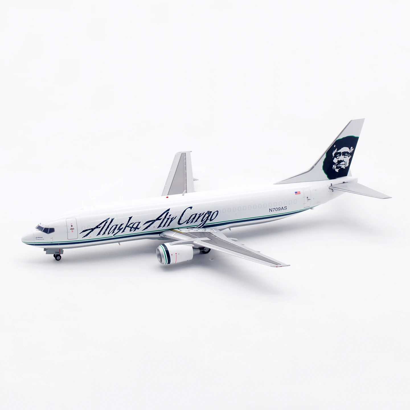 XX20398 سبيكة تحصيل طائرة هدية JC أجنحة 1:200 ألاسكا البضائع الهوائية بوينغ B737-400(SF) دييكاست طائرة طائرة نموذج N709AS