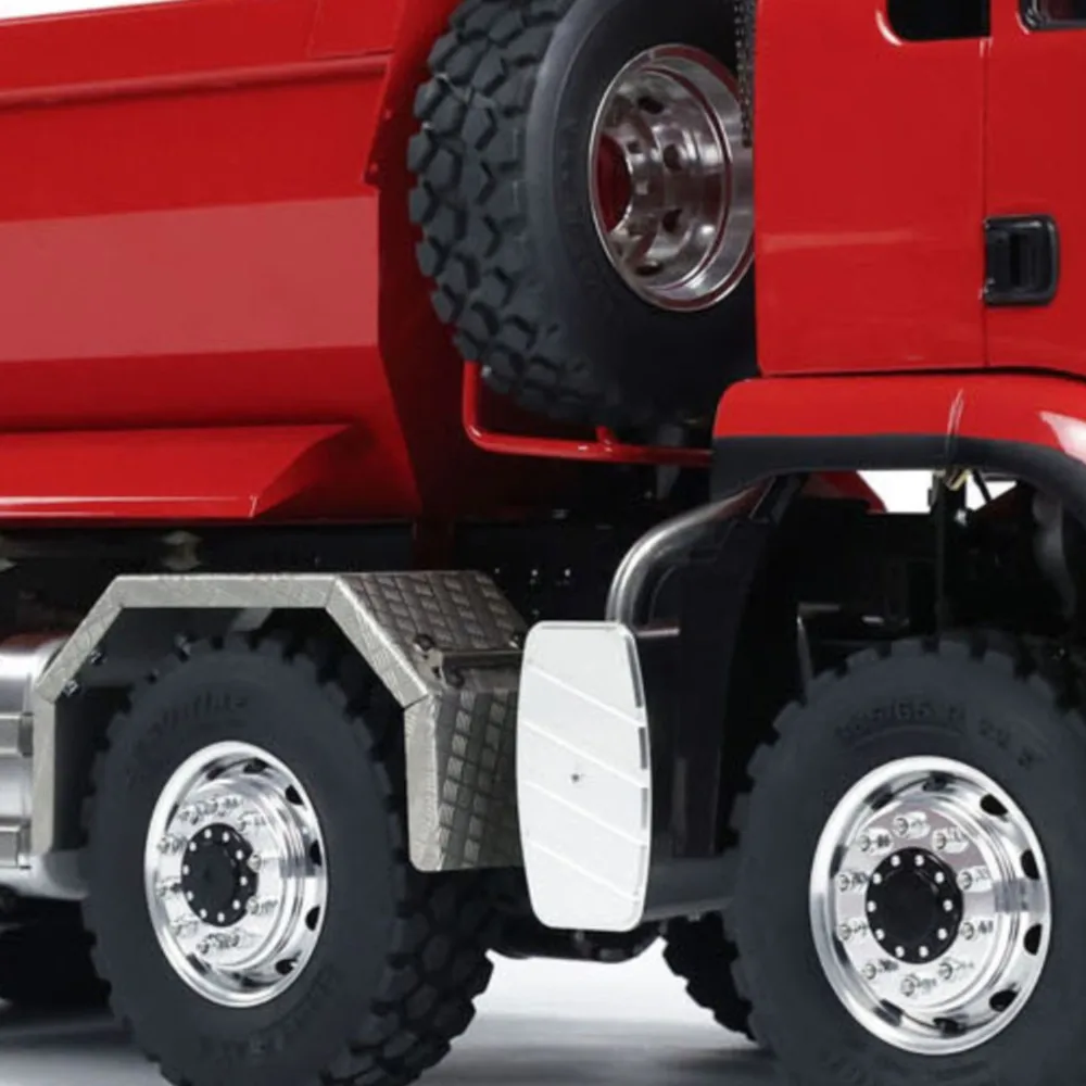 

1/14 LESU Hydraulic RC Dumper Truck 8x8 with Light Sound System Battery RTR Remote Control Tipper Car RC Toys Model THZH1888