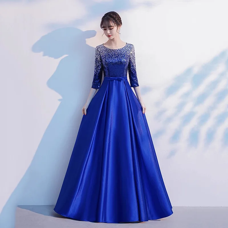 

Костюм хора, женское платье хозяина, новый сценический костюм для отдыха, костюм для выступления на конкурсный хор, женское длинное платье