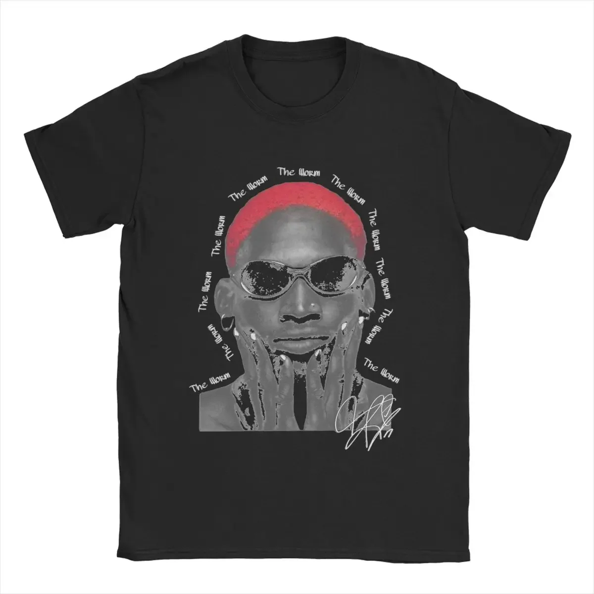 Men's T-Shirt Dennis Rodman Casual 100% Cotton Tees Short Sleeve T Shirt Round Collar Clothing Plus Size