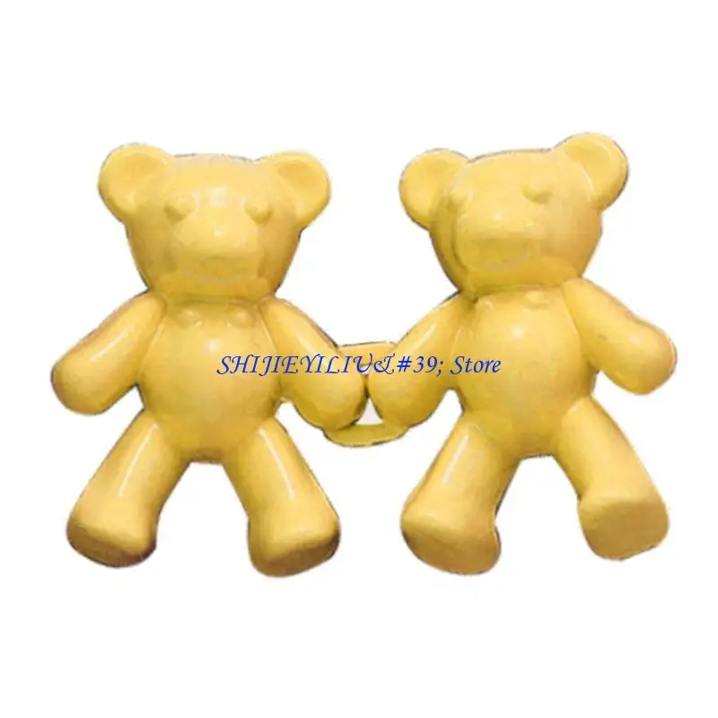 

E21f джинсы пуговицы для свободных джинсов регулируемая пряжка талии милая кнопка талии медведя