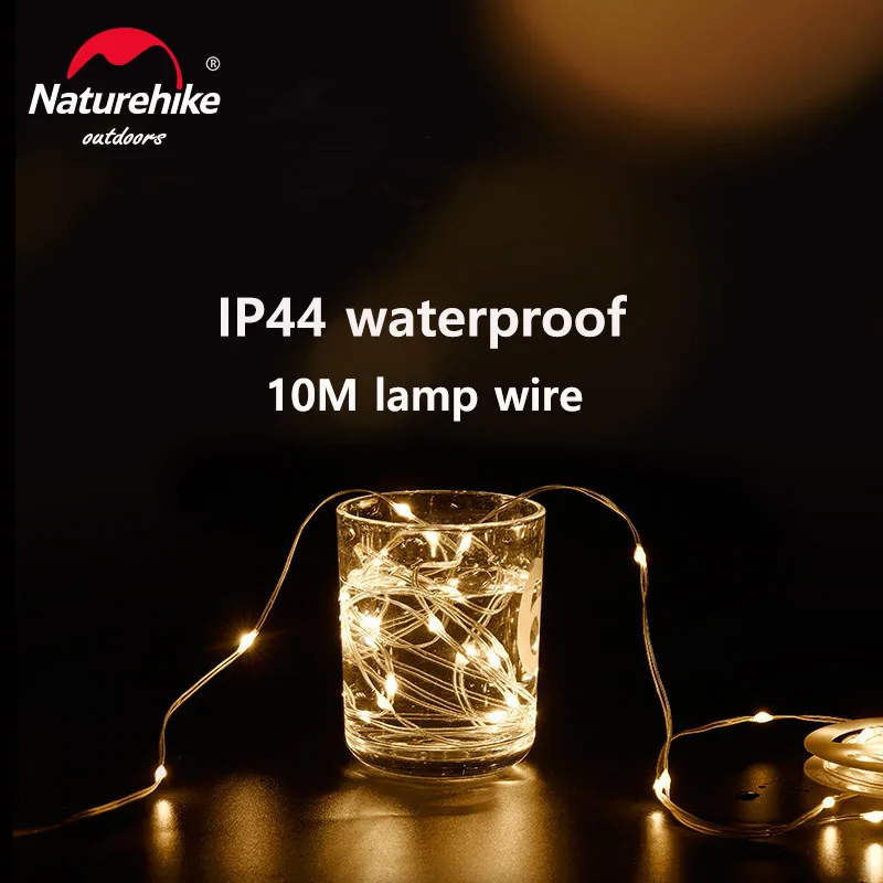 Naturehike Camping Tent Light Waterproof Outdoor Atmosphere Light Portable Decorative Light Battery Solar Energy Party Light