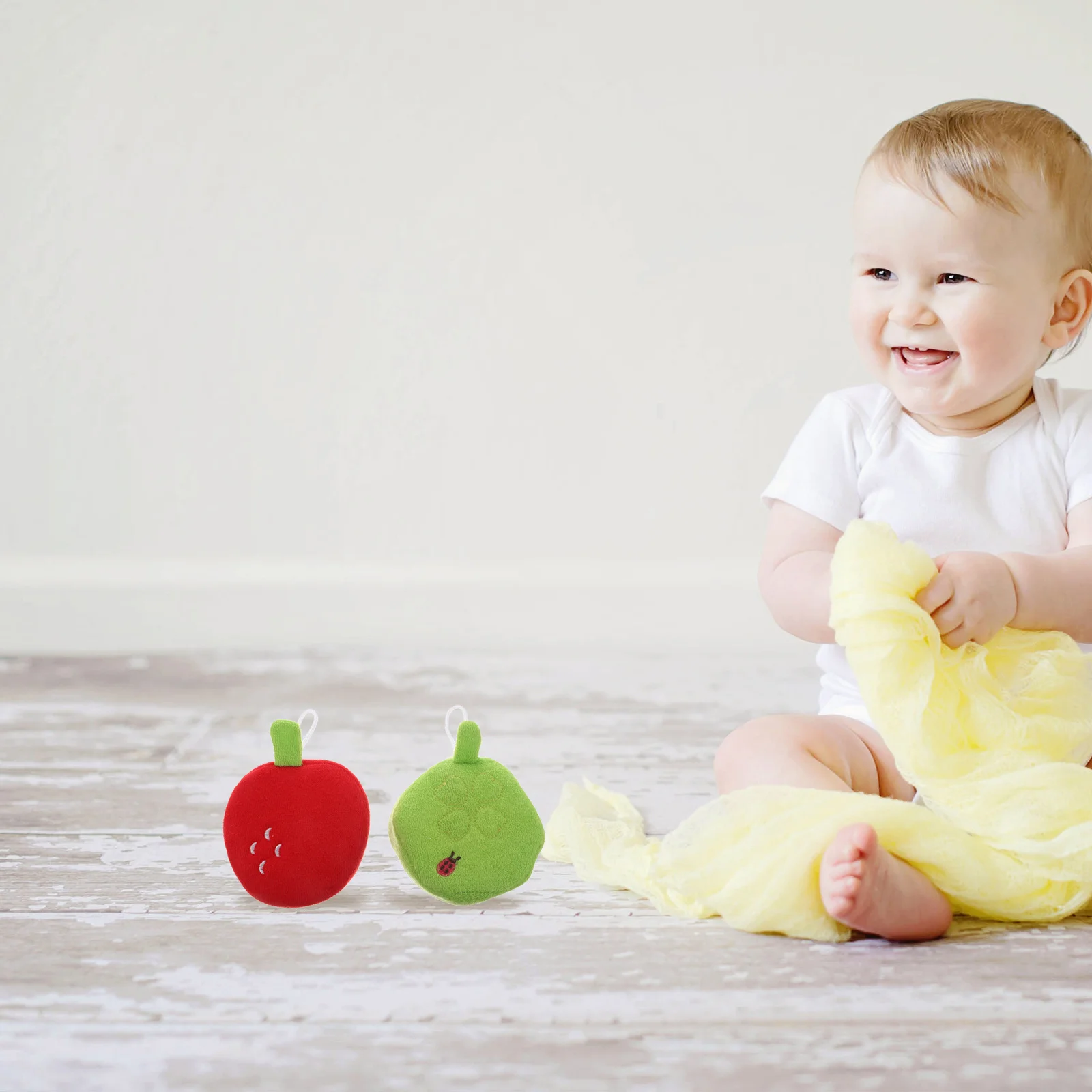 

2Pcs Fruit Bathing Sponge Balls for Babies Lovely Shower Scrubbers High-Quality Durable Skin Exfoliating