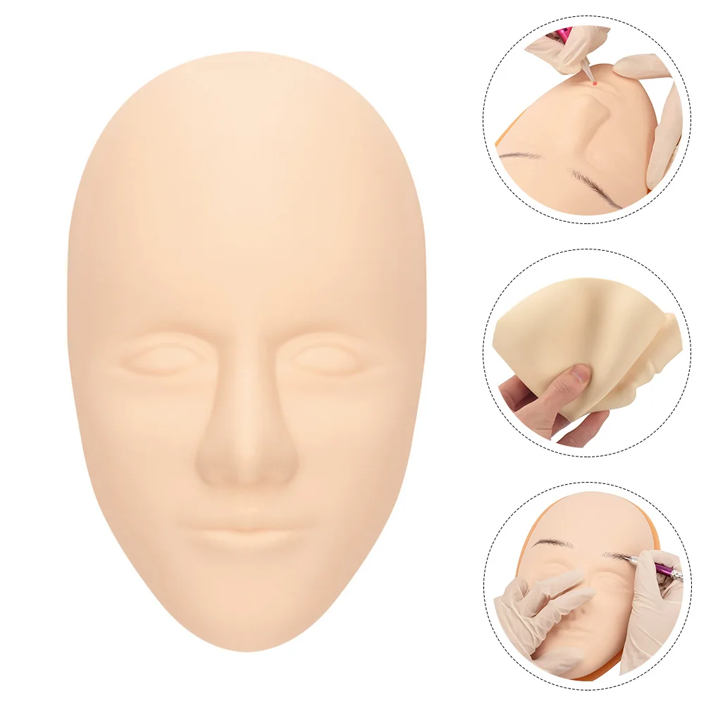 プロのタトゥー練習用スキン シリコン製フェイクフェイス マネキンフェイス メイクアップ タトゥー練習用スキンシート