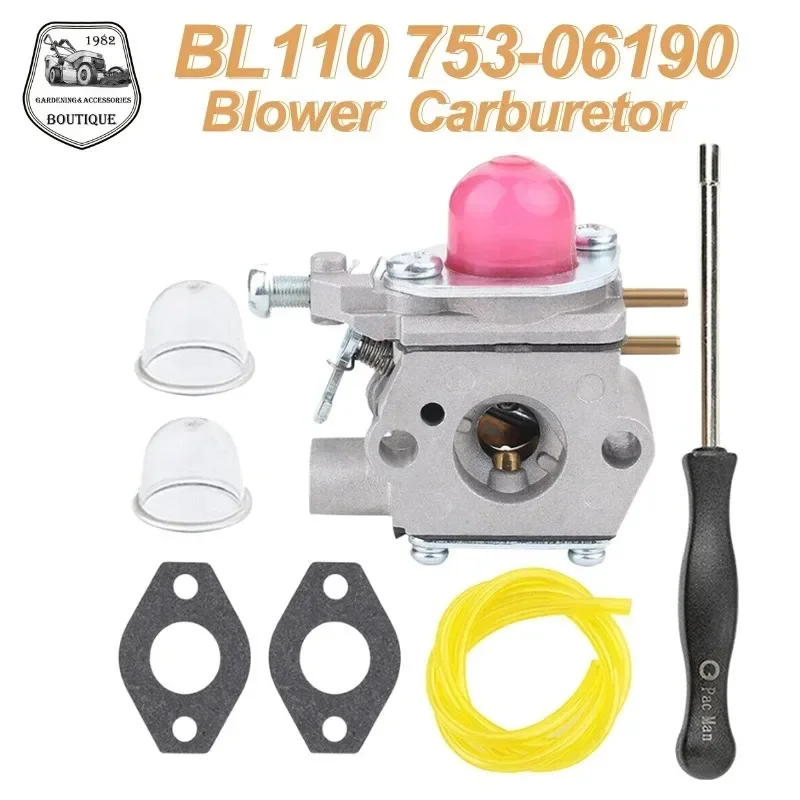 Carburetor Kit for Bolens BL110 BL125 BL160 Blower Trimmer MTD 753-06190