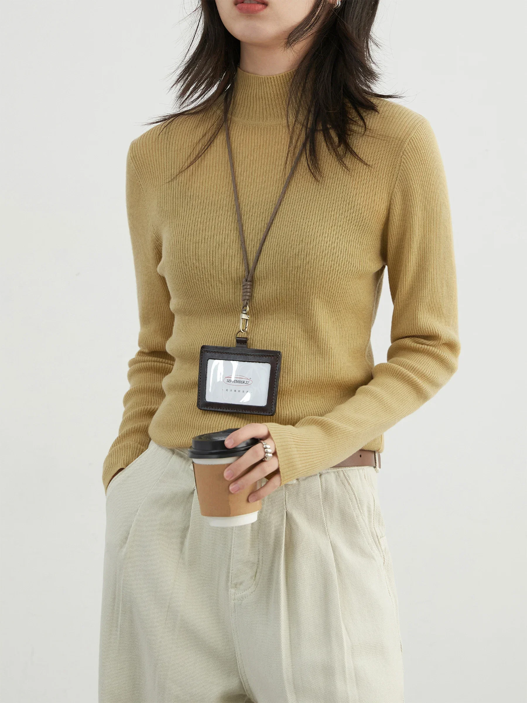 CHIC VEN Women Pullovers Korean Solid Basic High Neck Long Sleeved Slim Fit Sweaters Female Knitted Tops Autumn Winter New 2025