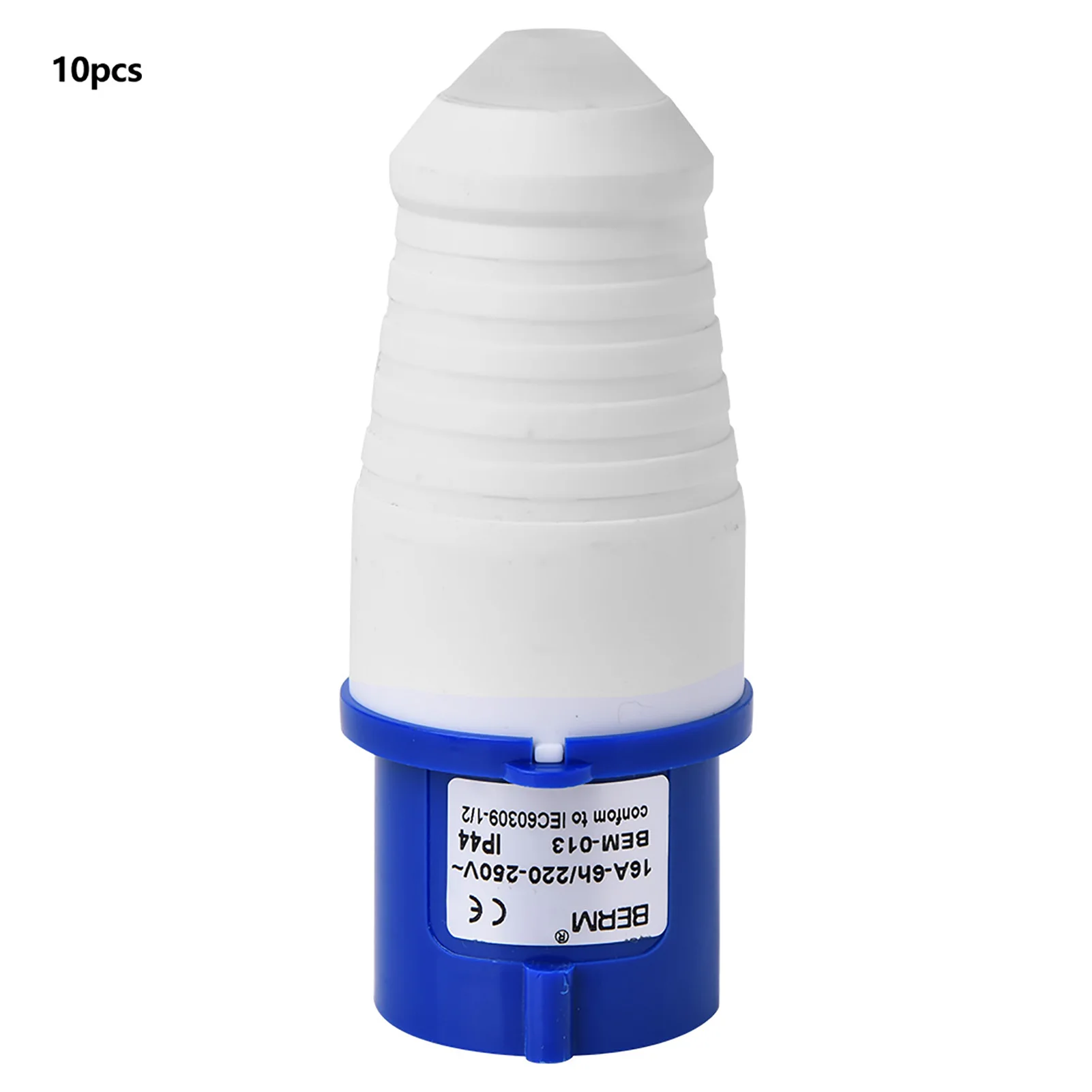 

10Pcs Industrial Socket Connector Made of Flame Retardant Materials 3 Cores IP44 Waterproof Plug 16A 220 Electrical Equipment