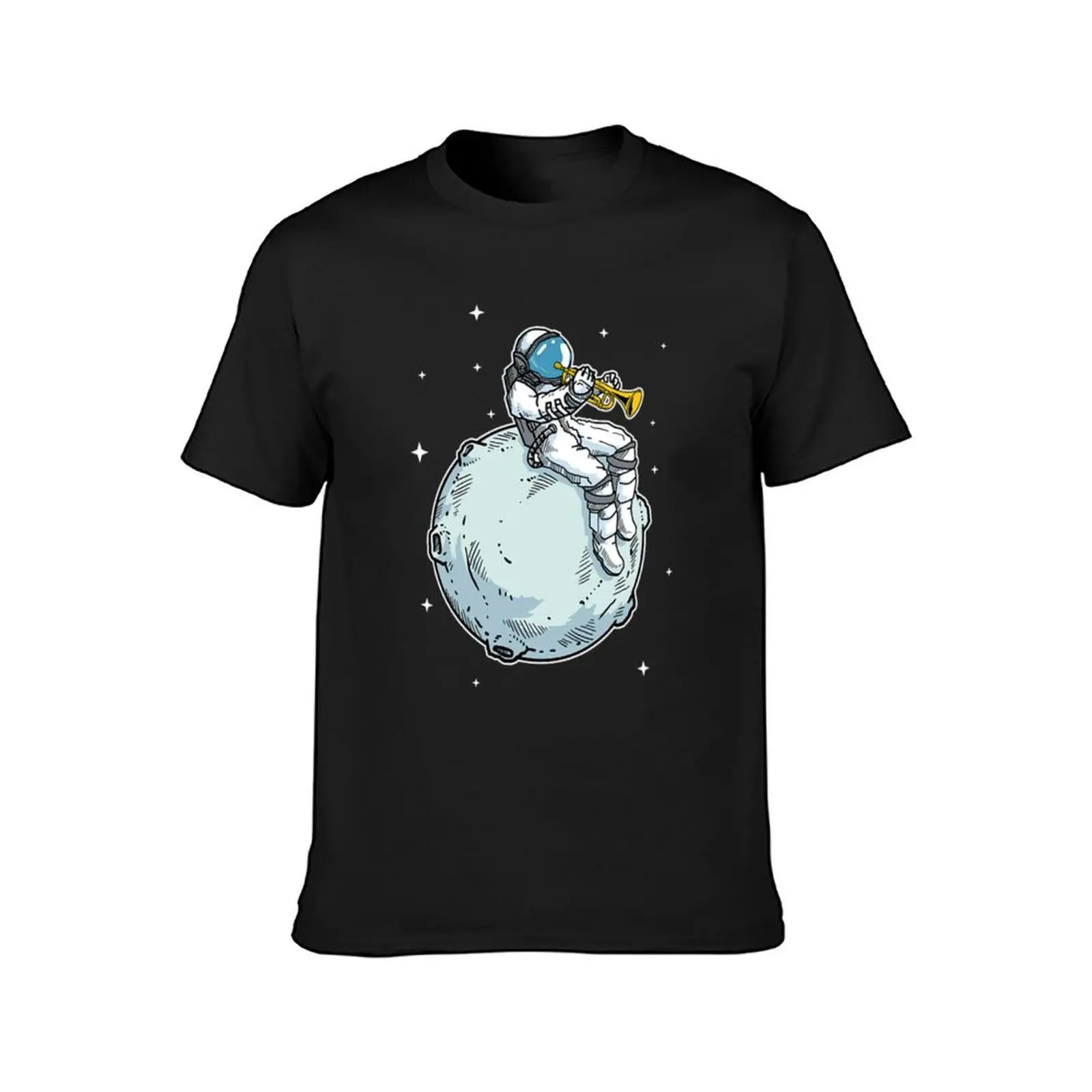 Astronaut spielt Trompete Musik Trompetenliebhaber Geschenk T-Shirt vintage hippie clothes mens big and tall t shirts