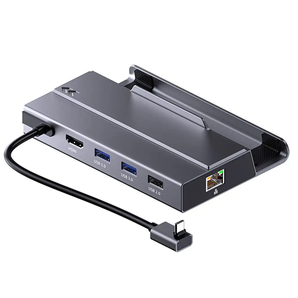 

7 In 1 USB C Hub SSD Dock USB 3 Hub Type C Splitter Multiport Adapter 4K 60Hz Sata Nvme M2 Steam Deck Docking Station For Tablet