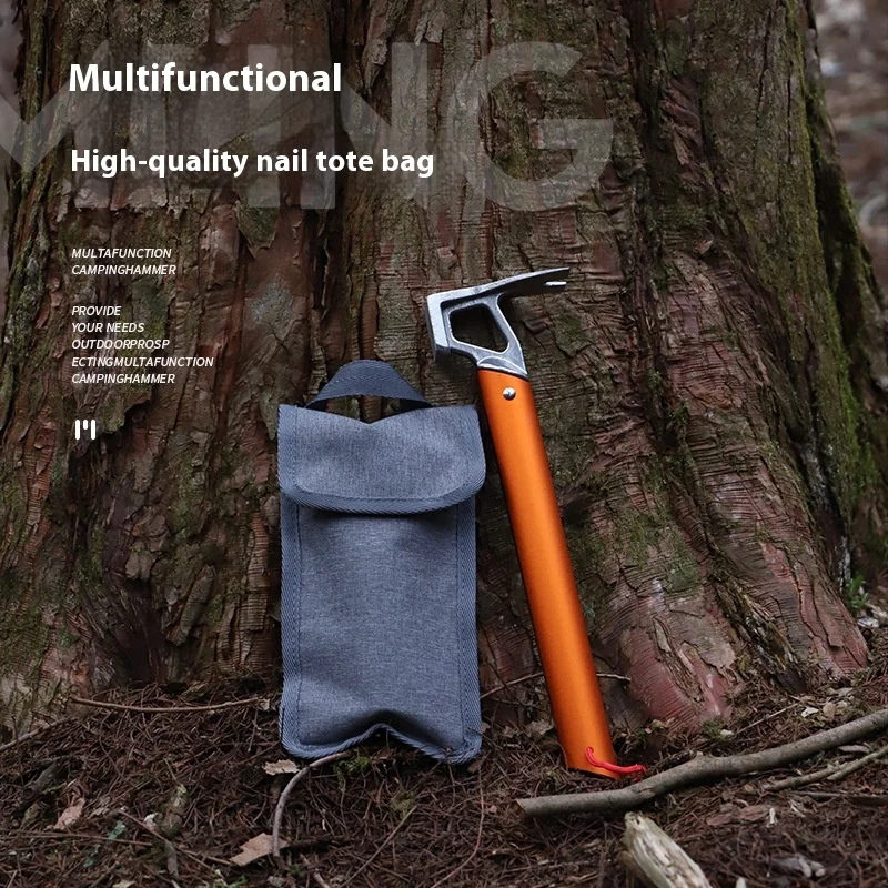 

Tent Stakes Bag - Heavy Duty Nail Pouch for Camping, Storage Organizer for 30cm Stakes, Wind Ropes, Accessories
