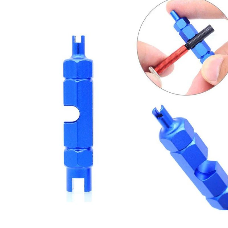 1 pc Bicycle Air nozzle disassembly tool Valve core Multifunction tools American/ French air nozzle