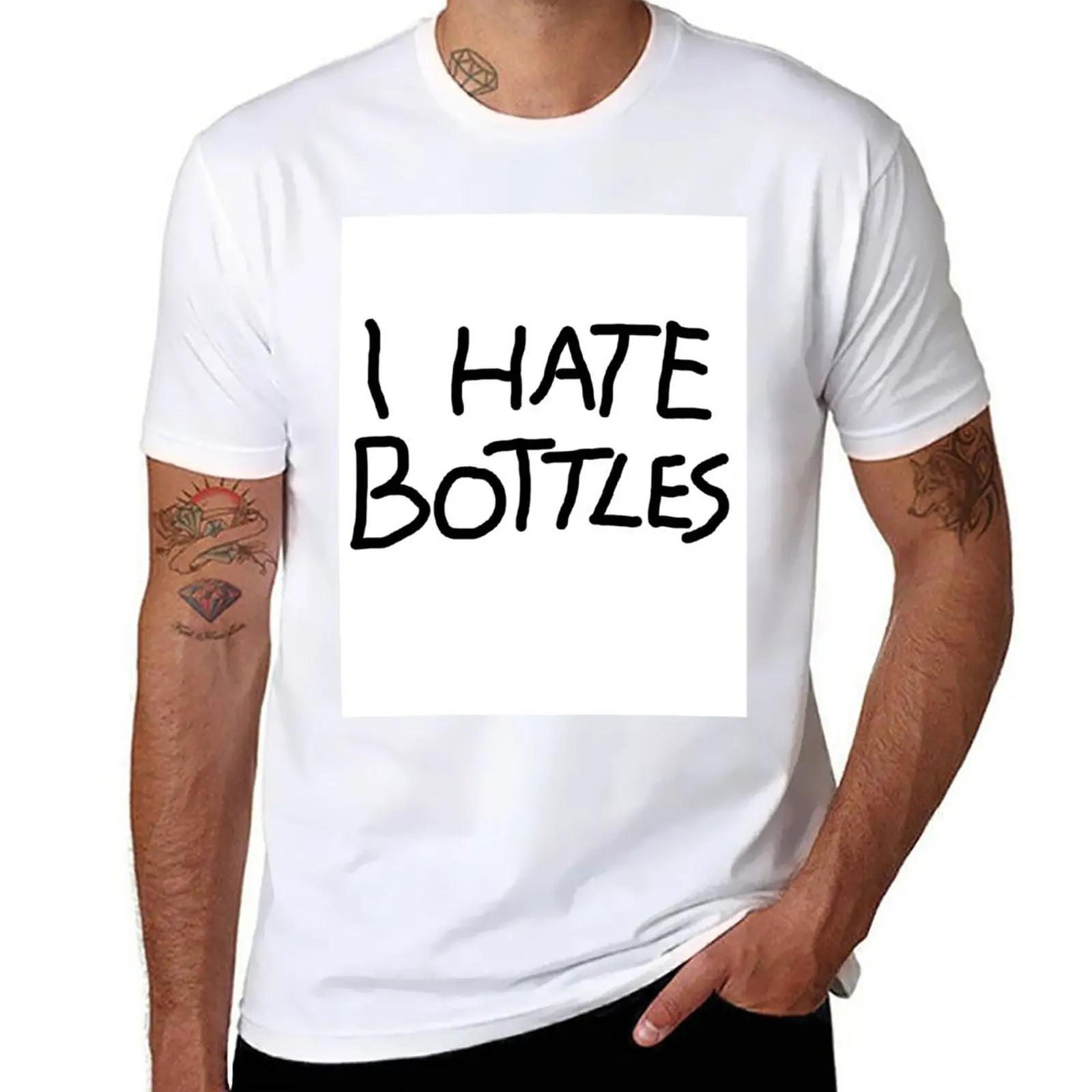 

I hate bottles T-Shirt oversizeds sublime men clothing