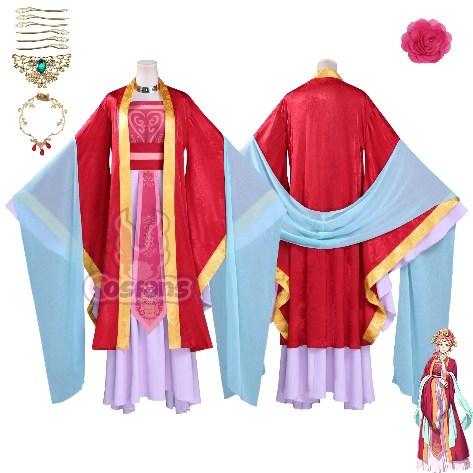 

The Apothecary Diaries Gyokuyou Cosplay Costume Kusuriya No Hitorigoto Woman Hanfu Christmas Halloween Carnival Party Clothing