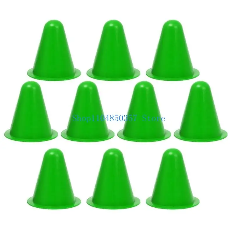 5asd 10 Buah Kerucut Roller Skating Kerucut Lalu Lintas Mini untuk Permainan Anak-anak Dalam dan Luar Ruangan
