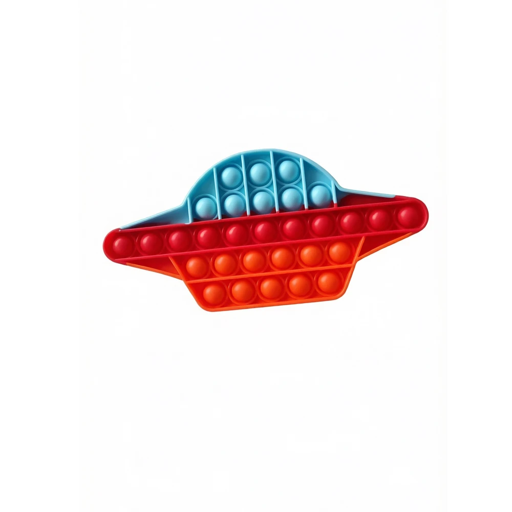 Rainbow Pop Push Bubble Fidget Toys Sensory Stress Relief Toys for Kids Adults Autism Special Needs Anti Stress Interactive Toy