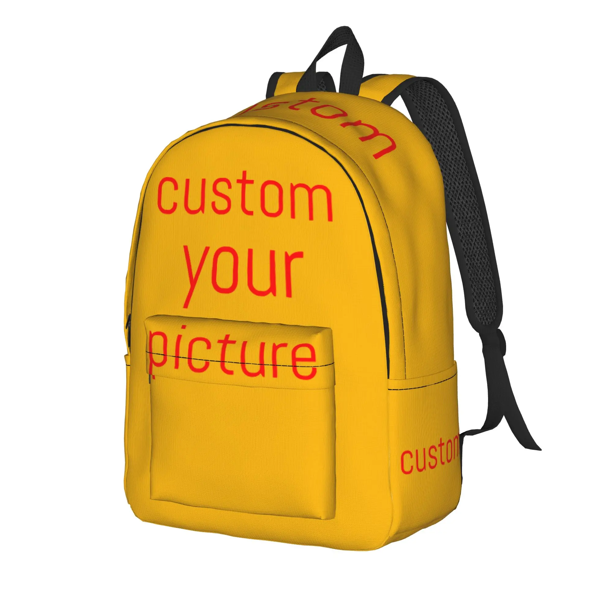 DIY Your Picture Classical Backpack Outdoor Student Business Custom Personalized Photo Daypack for Men Women College Canvas Bag