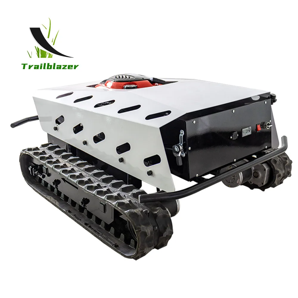 Crawler Remote Control Lawn Mower Home Use 7.5HP Gasoline Grass Cutting Machine Robot Lawn Mower