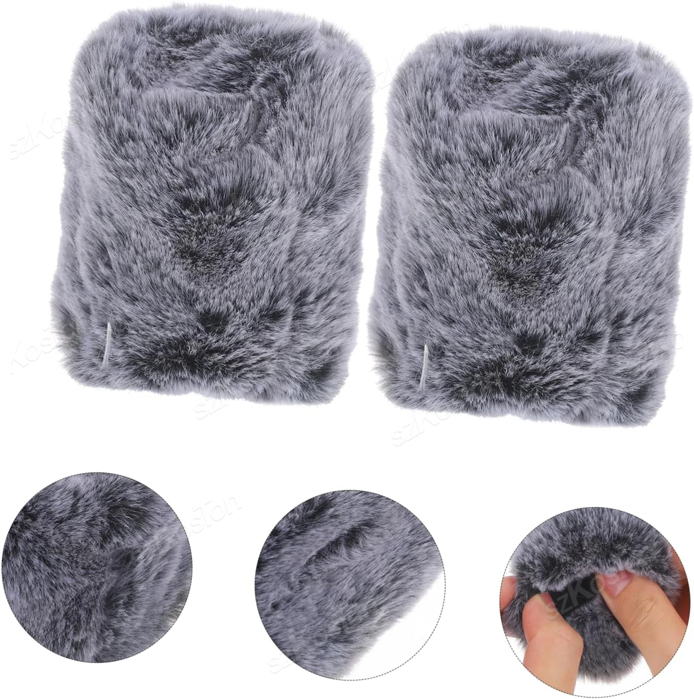 Mango de micrófono Lavalier inalámbrico para micrófono GO inalámbrico DJI Rode con cubierta de pelo a prueba de viento para entrevistas Vlog en vivo de vídeo Tiktok