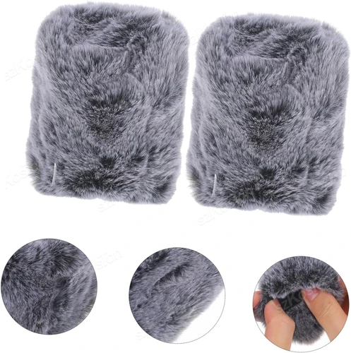 Imagen 2 del producto Mango de micrófono Lavalier inalámbrico para micrófono GO inalámbrico DJI Rode con cubierta de pelo a prueba de viento para entrevistas Vlog en vivo de vídeo Tiktok