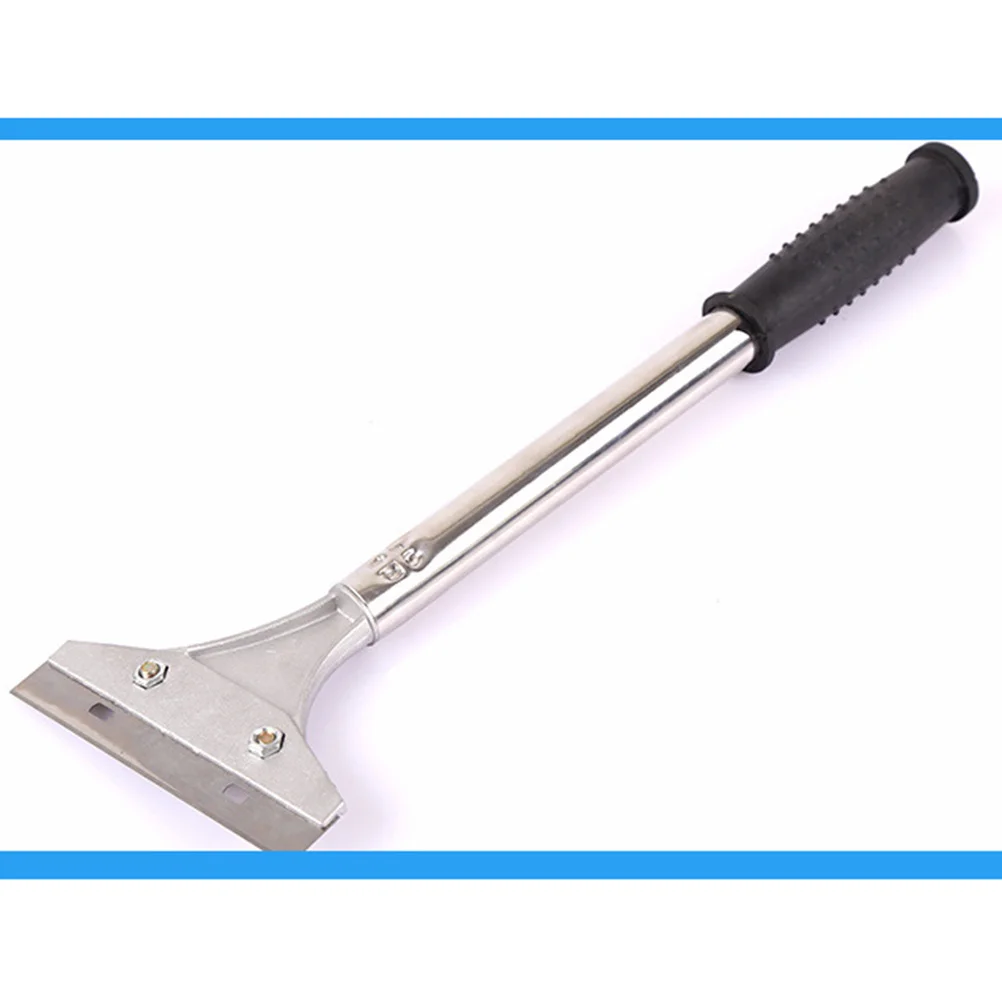 1pc Cleaning Scraper Long Handle Durable Metal Blade For Paint Glass Window Decal Adhesive Removal Heavy Duty Putty Knife Tool