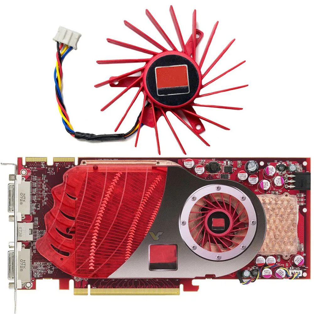 1pc Replacement Graphics Card Cooling Fan Video Card Cooler PLD06010B12HH for ATI Radeon HD 4850 Accessories