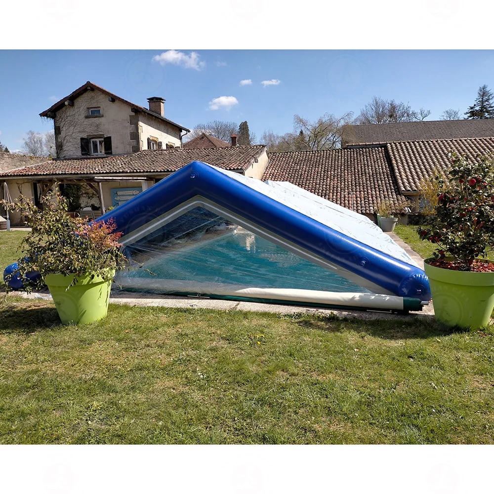 

Premium Pointed Top Inflatable Pool Cover with Air Pump Easy Install for Family Swimming Poolpromote sales