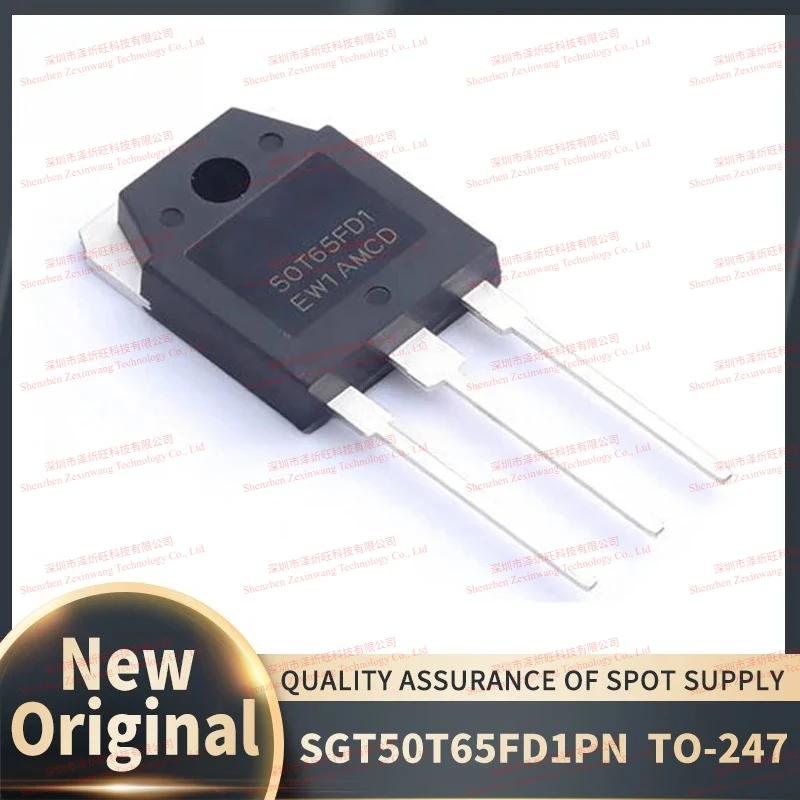 (10Pcs/Lot) 100% New Imported Original SGT50T65FD1PN 50T65FD1 TO-247 IGBT Transistor 50A 650V