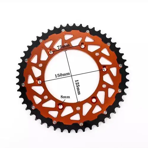 Imagen 2 del producto Piñón trasero CNC para motocicleta, placa de engranaje grande adecuada para KTM EXC SX XCW EXCF SXF MXC LC4 SMC SMR 125 150 200 250 300 350 400