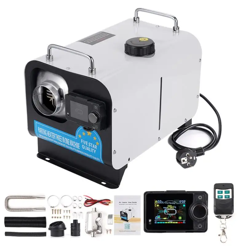 2-8KW 범용 디젤 에어 히터 홈 RV 차량 12V 및 24V 및 220V 히터 용 블루투스 App 제어 기능이있는 주차 히터 1 개