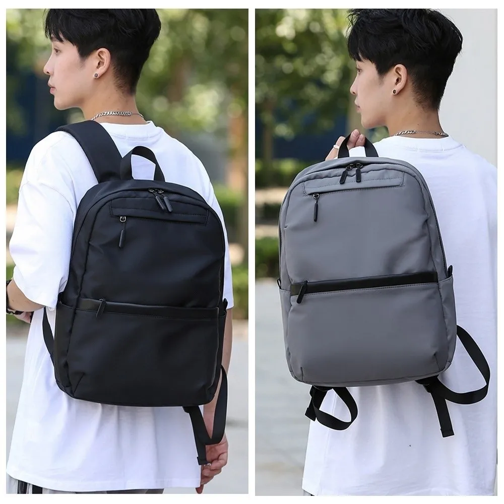 

Повседневный мужской рюкзак большой вместимости из ткани Оксфорд с несколькими карманами, дорожный рюкзак, черный, серый, школьная сумка для отдыха, школьная сумка для подростков