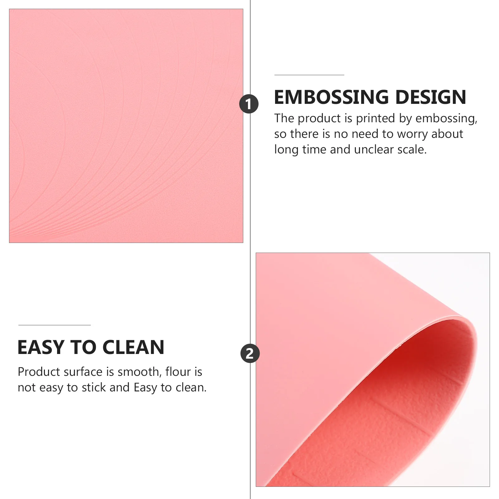 

Silicone Baking Mat Pastry Rolling Dough Pad Measurements Scale Non Slip Food Grade for Homemade Noodles Pizza Bread
